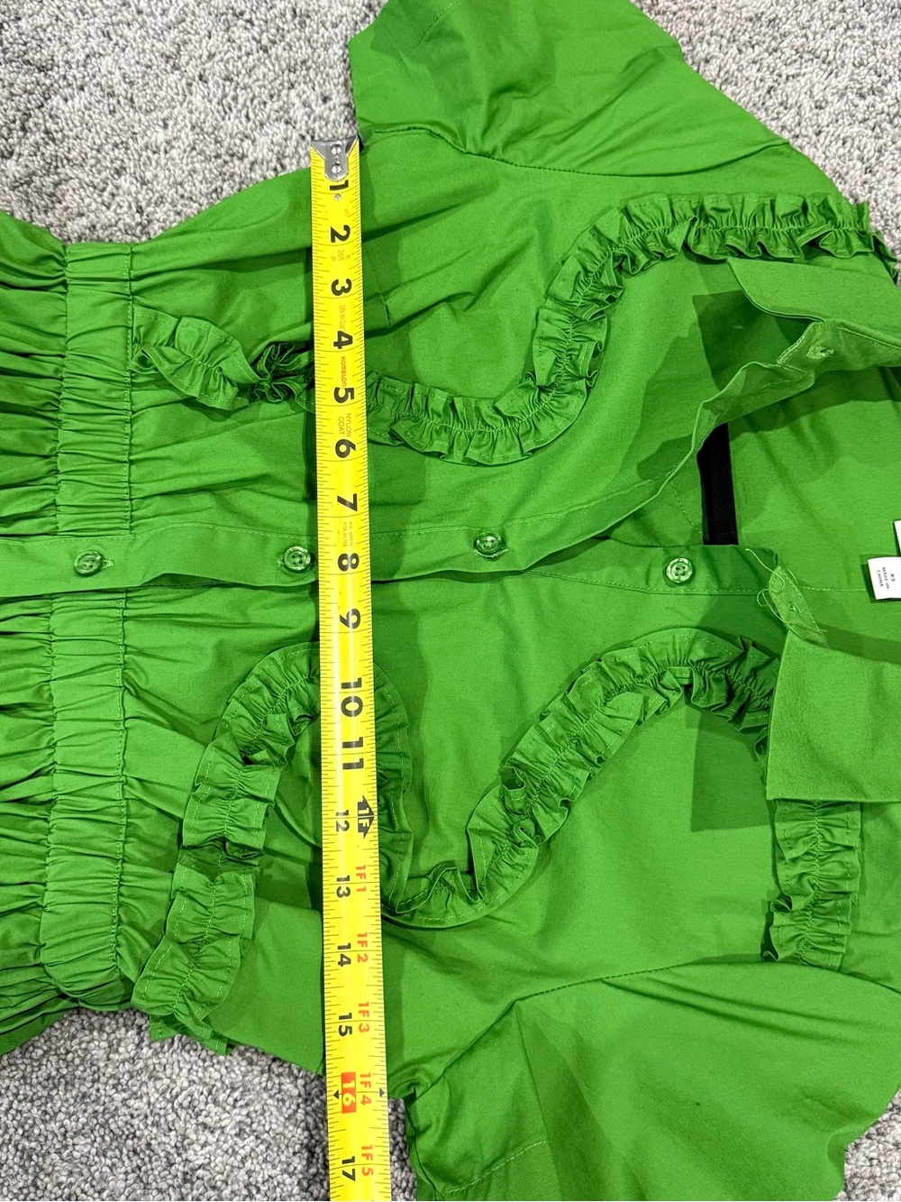 Women's Ribbon Short Sleeve Midi Shirtdress Kate Spade Target Green Women’s XS - Picture 8 of 12